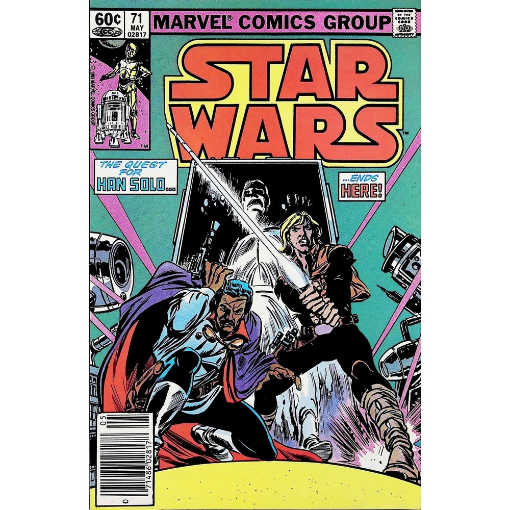 Marvel Star Wars Comic Book #71 1983 Newsstand Quest For Han Solo Bronze Age